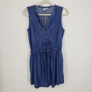 Gap Chambray Sleeveless Dress Sz S